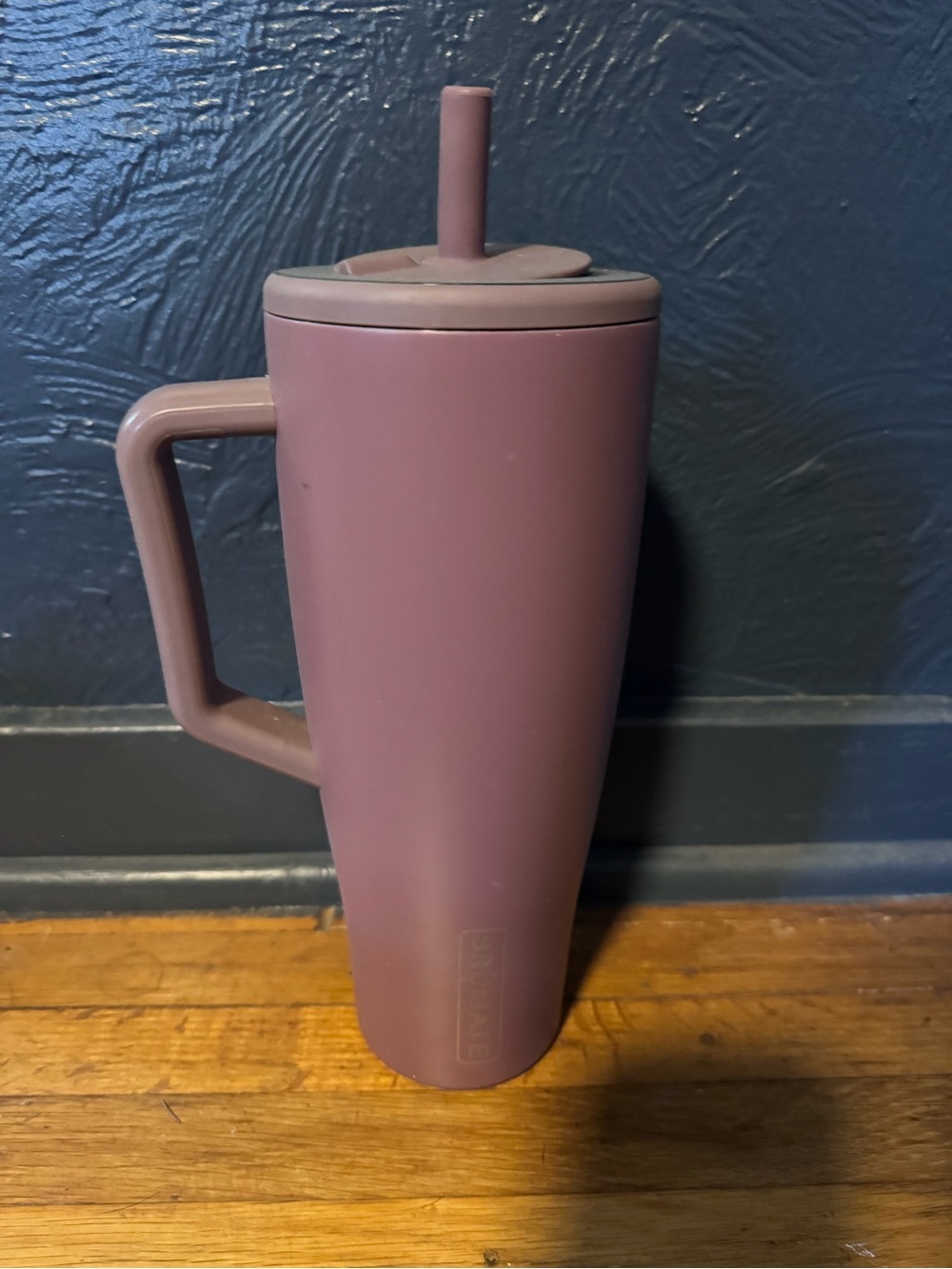 Brumate Travel Mug in Dusty Plum with Handle and Straw